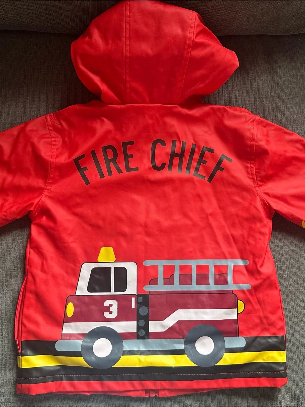Stephen Joseph kids firefighter rain jacket Size 3T